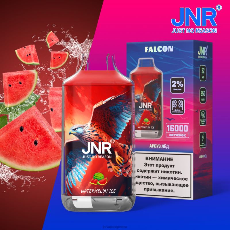 JNR Vape Nicotine Content | hielo de sandia halcón jnr R08PX210