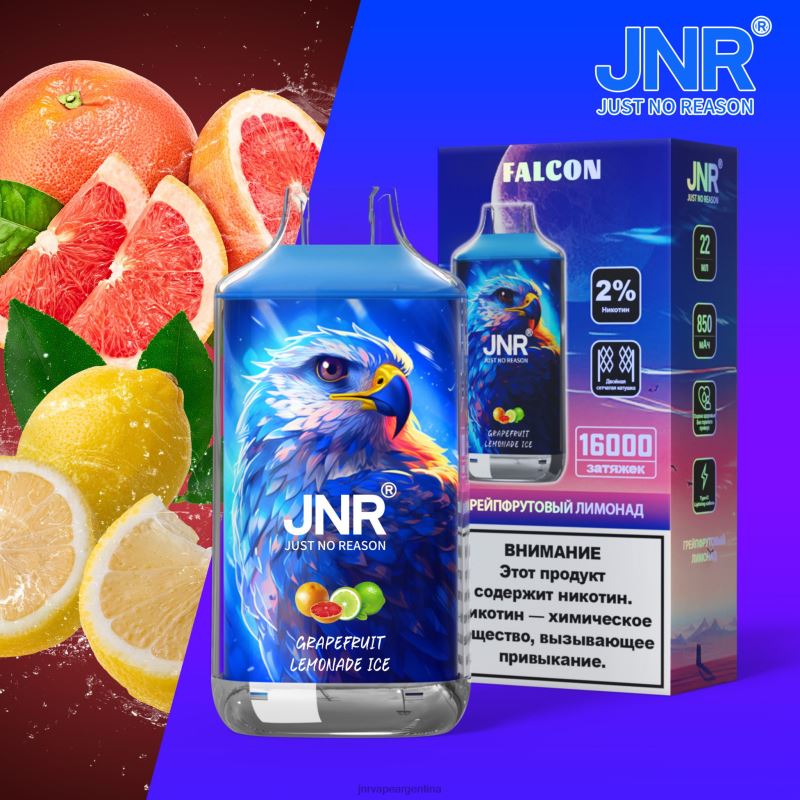 JNR Vape Pods | Hielo de limonada de pomelo sin frutas. halcón jnr R08PX219