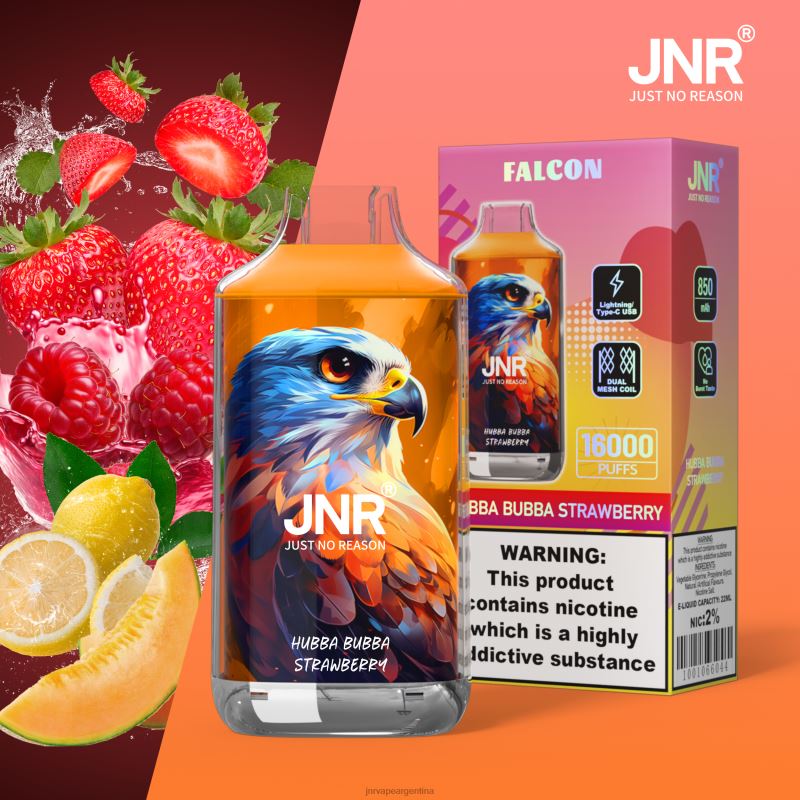 JNR Vape Price | hubba bubba fresa sin frutas halcón jnr R08PX221