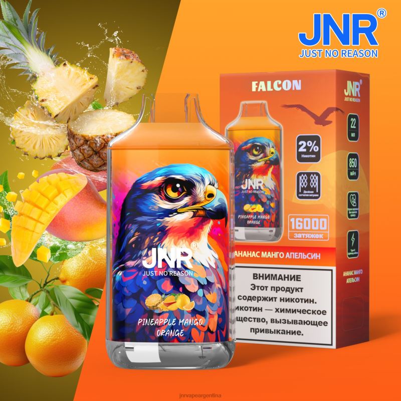 JNR Vape Review | piña mango naranja sin frutas halcón jnr R08PX224