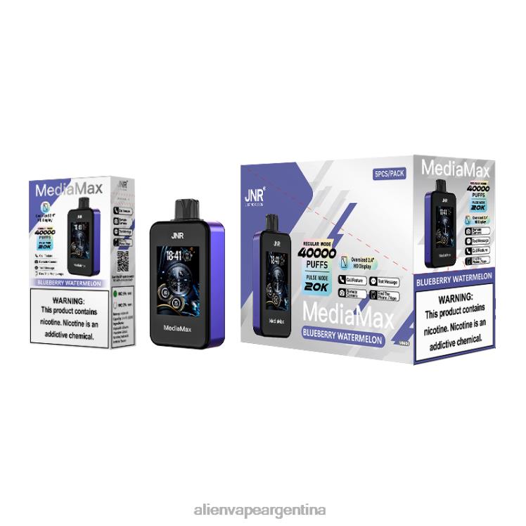 JNR Vapes Factory sandía de arándanos | JNR MediaMax bocanada de 40k B286412