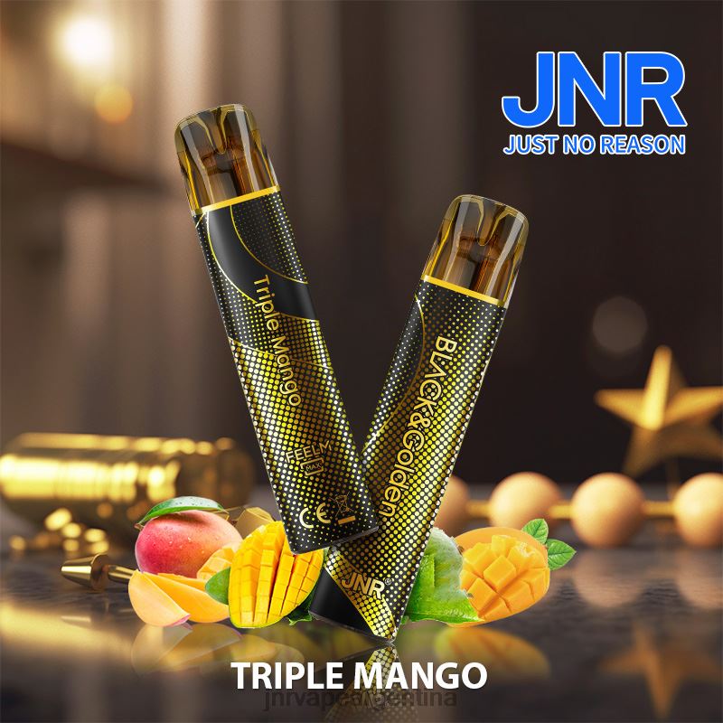 JNR Vapes Factory | mango triple jnr negro y dorado R08PX285