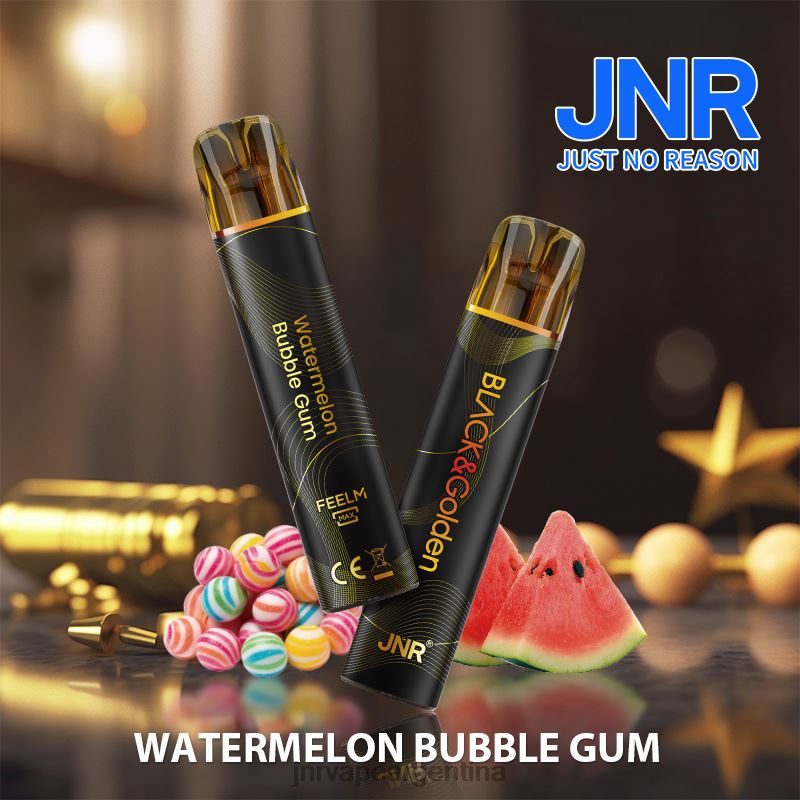 JNR Vapes Website | chicle de sandía jnr negro y dorado R08PX287