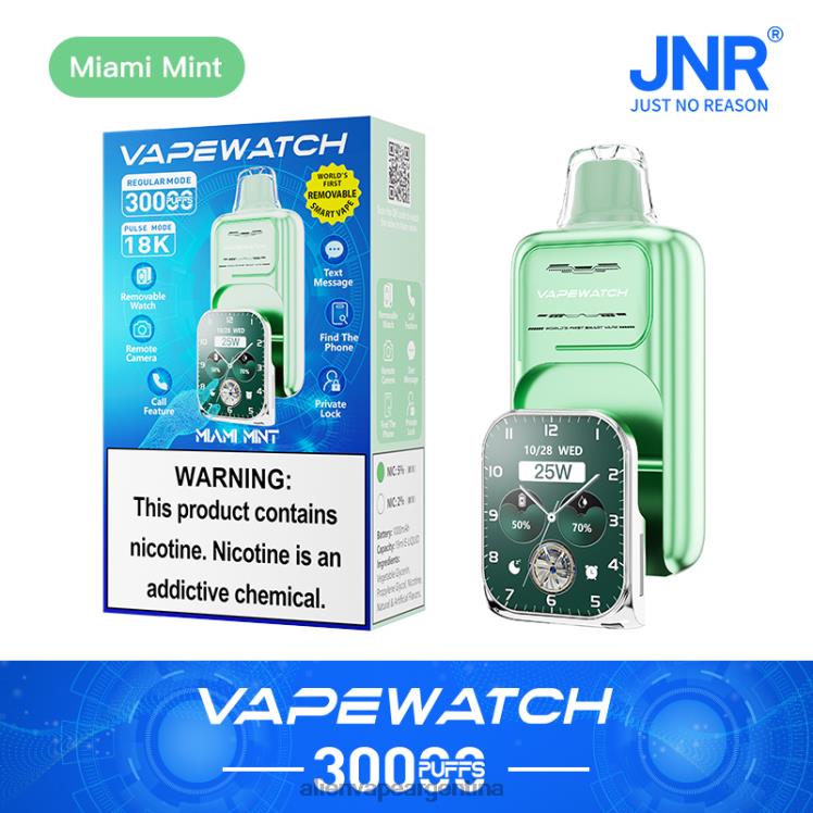 JNR Vape Pods menta de miami | JNR reloj vapeador B28648